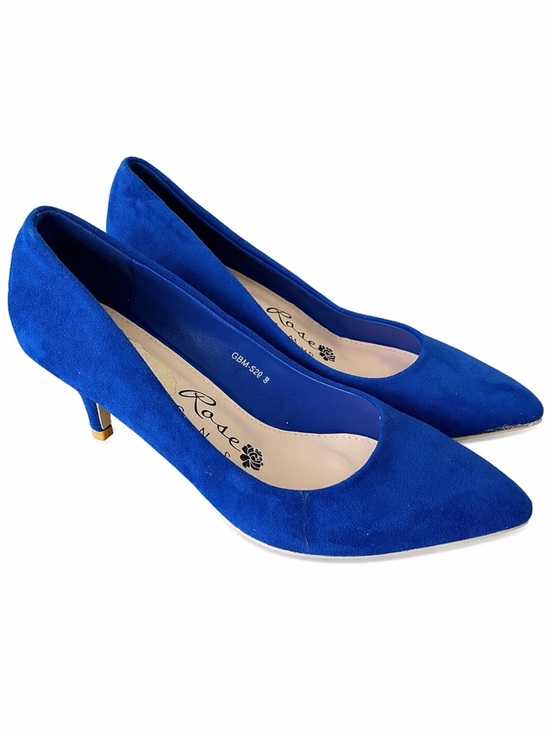 Olivia Rose Tal Shoes - Olivia Rose Designs Blue Suede Pumps Women’s 9M Pointed Toe 2.5” Heel